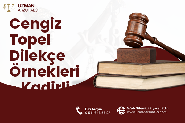 Cengiz Topel Dilekçe Örnekleri - Kadirli