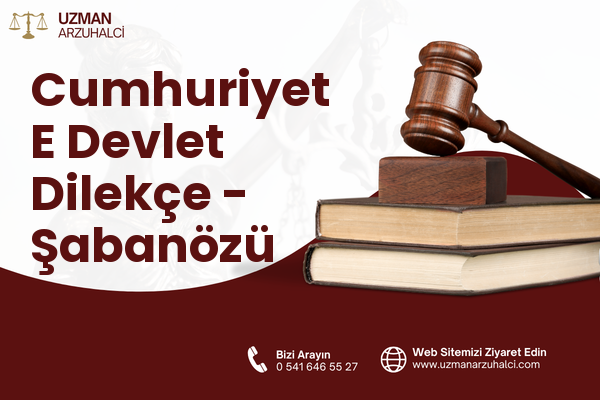 Cumhuriyet E Devlet Dilekçe - Şabanözü
