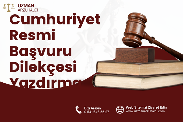 Cumhuriyet Resmi Başvuru Dilekçesi Yazdırma - Arsin