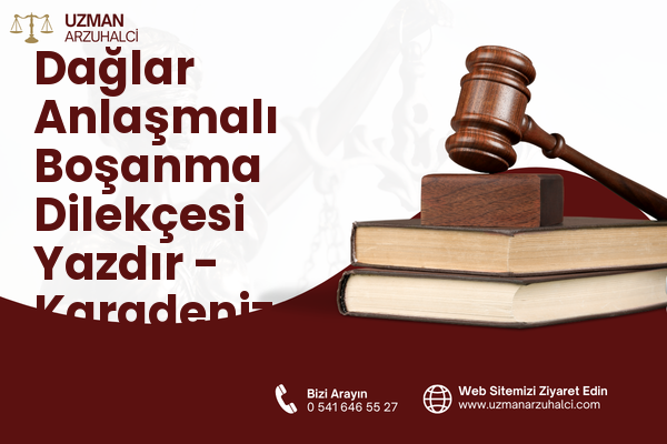 Dağlar Anlaşmalı Boşanma Dilekçesi Yazdır - Karadeniz Ereğli