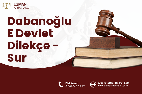 Dabanoğlu E Devlet Dilekçe - Sur