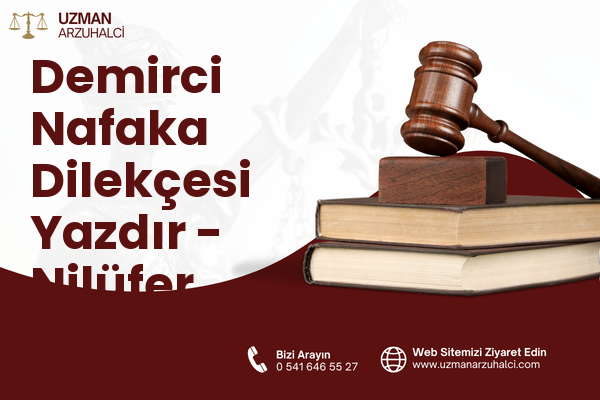 Demirci Nafaka Dilekçesi Yazdır - Nilüfer