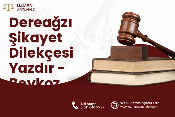 Dereağzı Şikayet Dilekçesi Yazdır - Beykoz