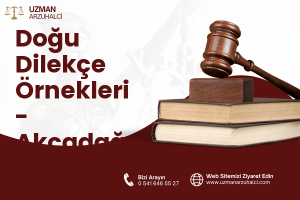 Doğu Dilekçe Örnekleri - Akçadağ