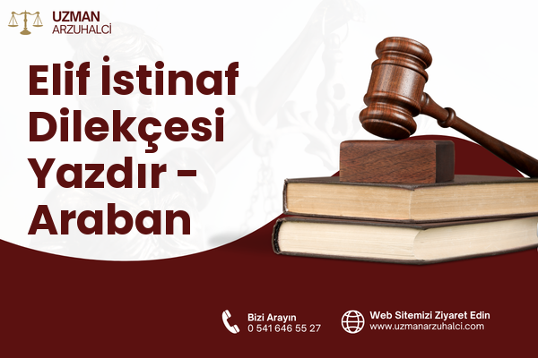 Elif İstinaf Dilekçesi Yazdır - Araban