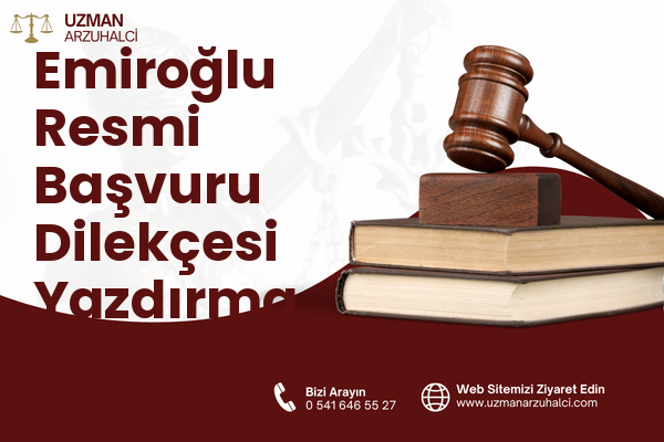 Emiroğlu Resmi Başvuru Dilekçesi Yazdırma - Divriği