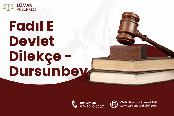 Fadıl E Devlet Dilekçe - Dursunbey