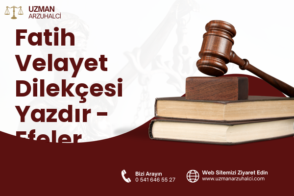 Fatih Velayet Dilekçesi Yazdır - Efeler