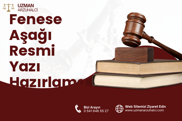 Fenese Aşağı Resmi Yazı Hazırlama - Develi