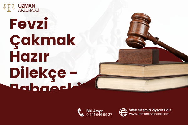 Fevzi Çakmak Hazır Dilekçe - Babaeski