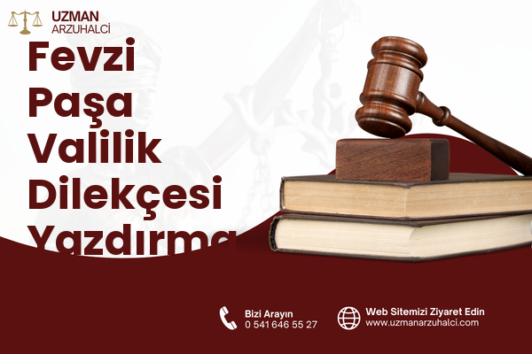 Fevzi Paşa Valilik Dilekçesi Yazdırma - Konak
