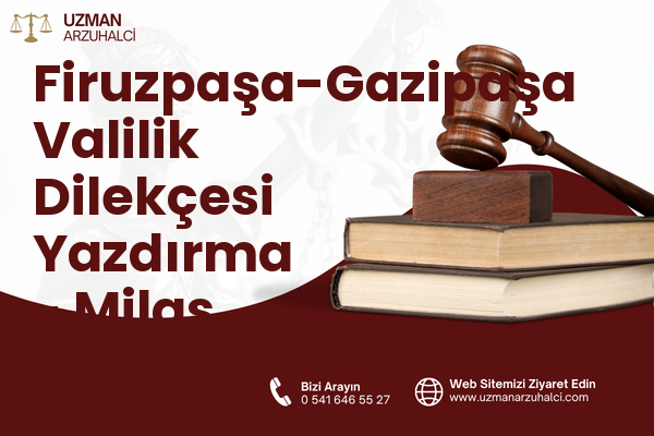 Firuzpaşa-Gazipaşa Valilik Dilekçesi Yazdırma - Milas