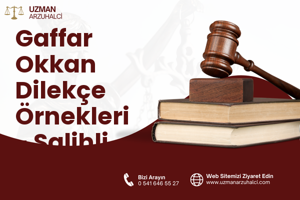 Gaffar Okkan Dilekçe Örnekleri - Salihli
