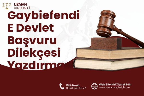 Gaybiefendi E Devlet Başvuru Dilekçesi Yazdırma - Merkez