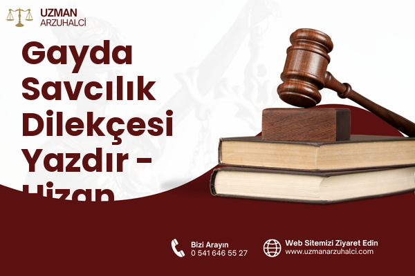 Gayda Savcılık Dilekçesi Yazdır - Hizan