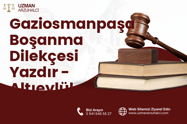 Gaziosmanpaşa Boşanma Dilekçesi Yazdır - Altıeylül