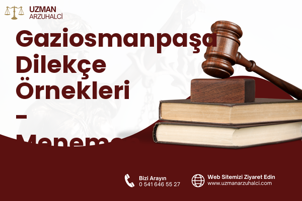 Gaziosmanpaşa Dilekçe Örnekleri - Menemen