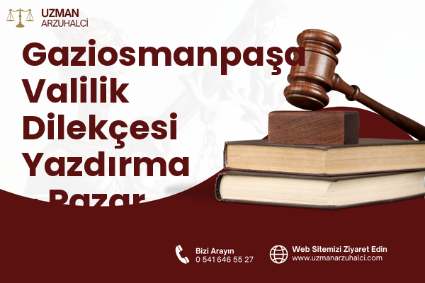 Gaziosmanpaşa Valilik Dilekçesi Yazdırma - Pazar