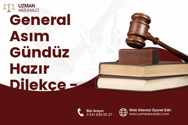 General Asım Gündüz Hazır Dilekçe - Karabağlar