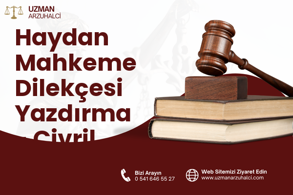 Haydan Mahkeme Dilekçesi Yazdırma - Çivril