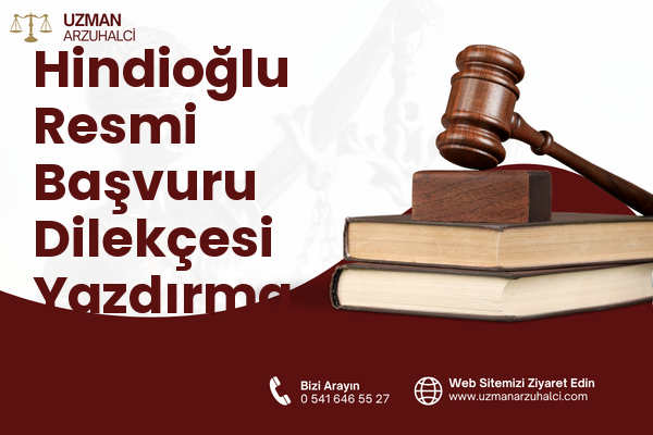 Hindioğlu Resmi Başvuru Dilekçesi Yazdırma - Merkez