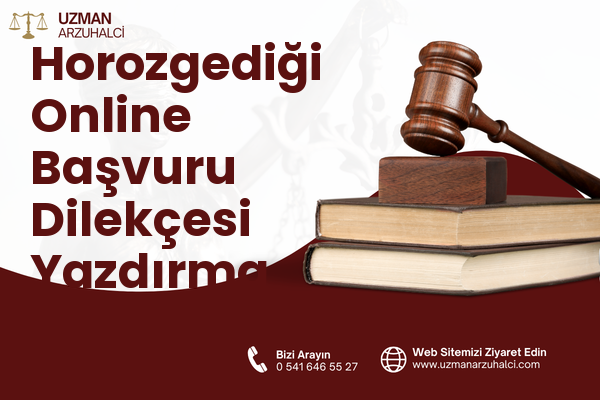 Horozgediği Online Başvuru Dilekçesi Yazdırma - Aliağa