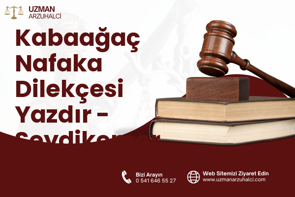 Kabaağaç Nafaka Dilekçesi Yazdır - Seydikemer