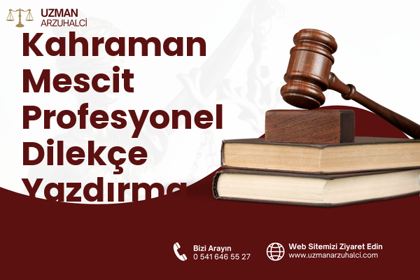 Kahraman Mescit Profesyonel Dilekçe Yazdırma - Konak