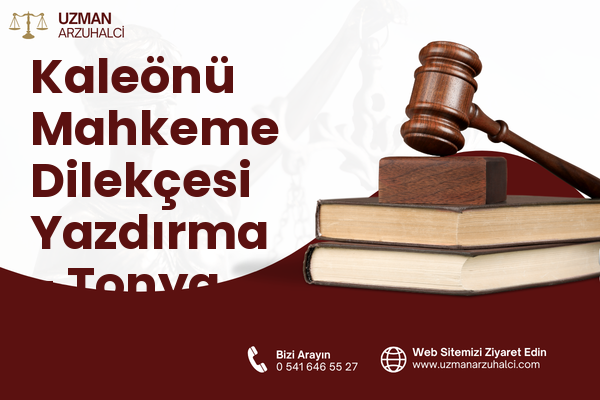 Kaleönü Mahkeme Dilekçesi Yazdırma - Tonya