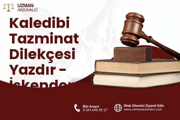 Kaledibi Tazminat Dilekçesi Yazdır - İskenderun