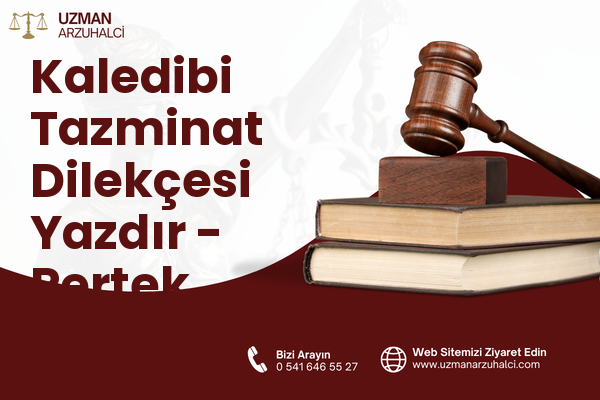 Kaledibi Tazminat Dilekçesi Yazdır - Pertek