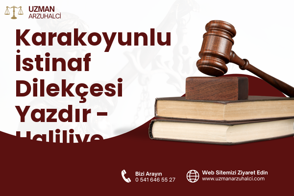 Karakoyunlu İstinaf Dilekçesi Yazdır - Haliliye