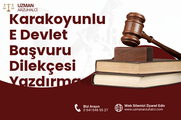 Karakoyunlu E Devlet Başvuru Dilekçesi Yazdırma - Haliliye