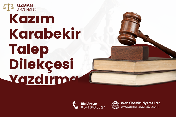 Kazım Karabekir Talep Dilekçesi Yazdırma - Yıldırım