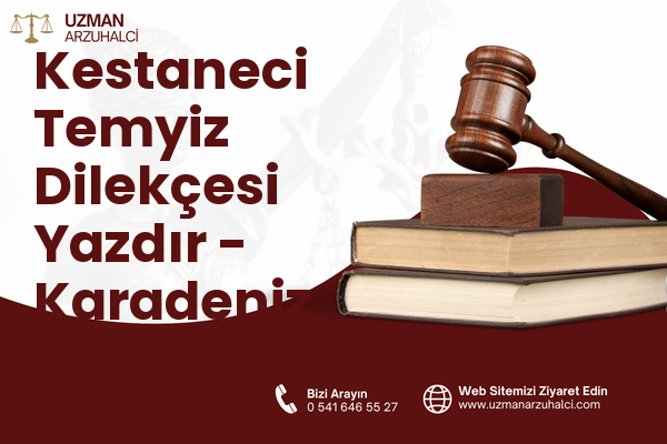 Kestaneci Temyiz Dilekçesi Yazdır - Karadeniz Ereğli