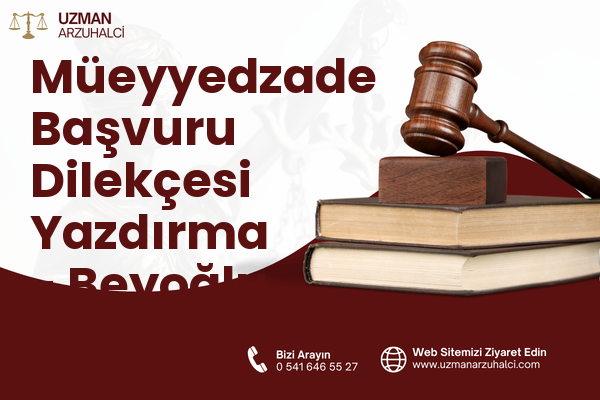 Müeyyedzade Başvuru Dilekçesi Yazdırma - Beyoğlu