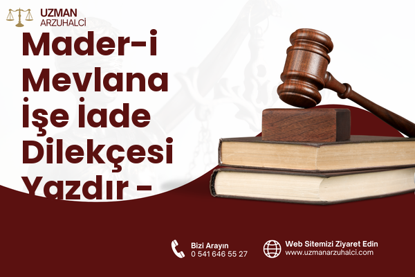 Mader-i Mevlana İşe İade Dilekçesi Yazdır - Merkez