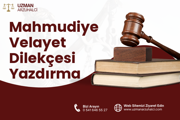 Mahmudiye Velayet Dilekçesi Yazdırma