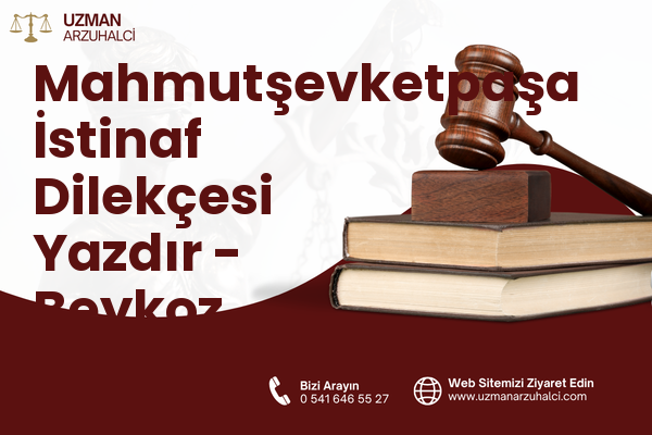 Mahmutşevketpaşa İstinaf Dilekçesi Yazdır - Beykoz
