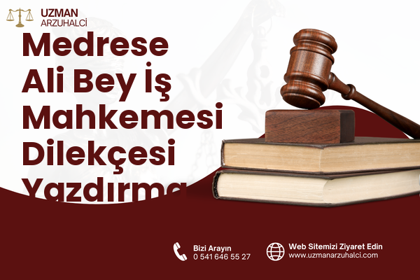 Medrese Ali Bey İş Mahkemesi Dilekçesi Yazdırma - Merkez