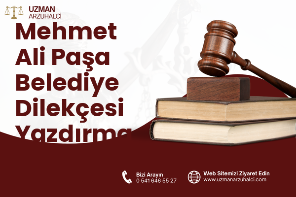 Mehmet Ali Paşa Belediye Dilekçesi Yazdırma - İzmit
