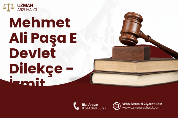 Mehmet Ali Paşa E Devlet Dilekçe - İzmit
