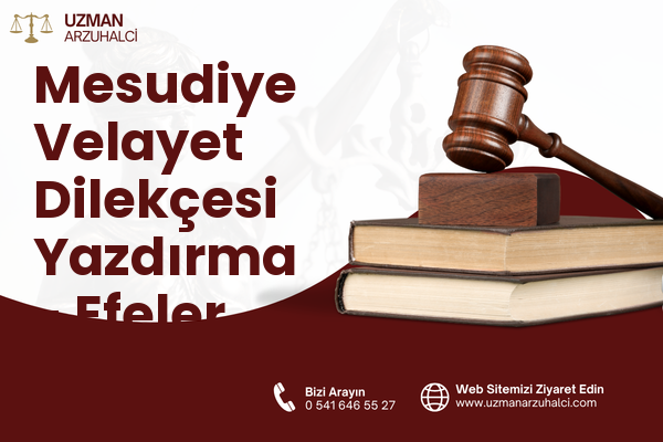 Mesudiye Velayet Dilekçesi Yazdırma - Efeler