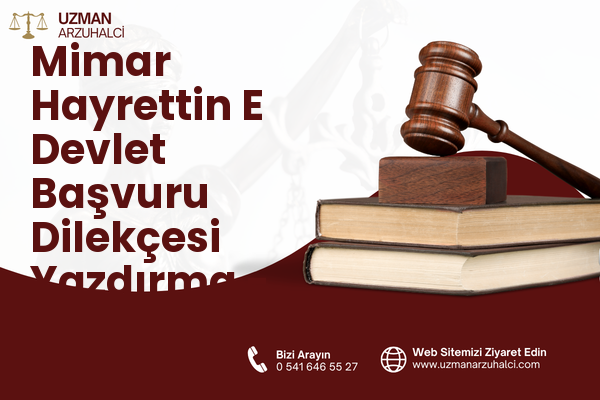 Mimar Hayrettin E Devlet Başvuru Dilekçesi Yazdırma - Fatih