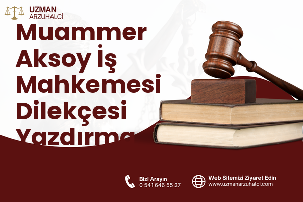 Muammer Aksoy İş Mahkemesi Dilekçesi Yazdırma - Nazilli