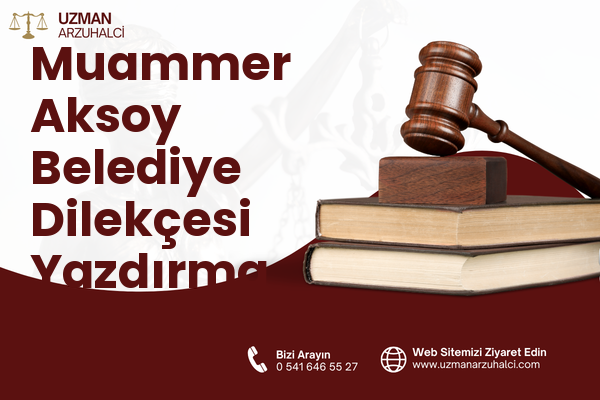 Muammer Aksoy Belediye Dilekçesi Yazdırma - Nazilli