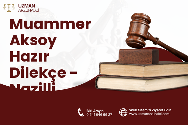 Muammer Aksoy Hazır Dilekçe - Nazilli