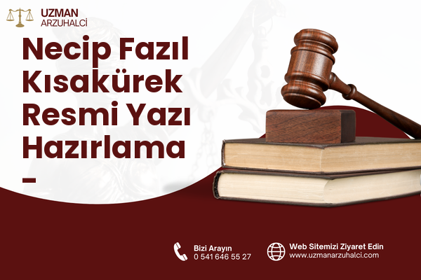 Necip Fazıl Kısakürek Resmi Yazı Hazırlama - Germencik