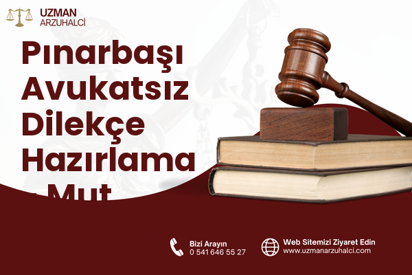 Pınarbaşı Avukatsız Dilekçe Hazırlama - Mut