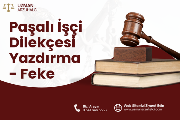 Paşalı İşçi Dilekçesi Yazdırma - Feke